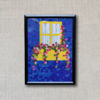 Yellow Window Art Frame